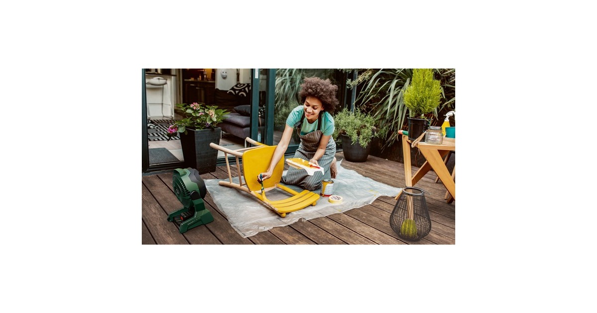 Bosch Heimwerken & Garten UniversalFan 18V-1000, Ventilator grün 