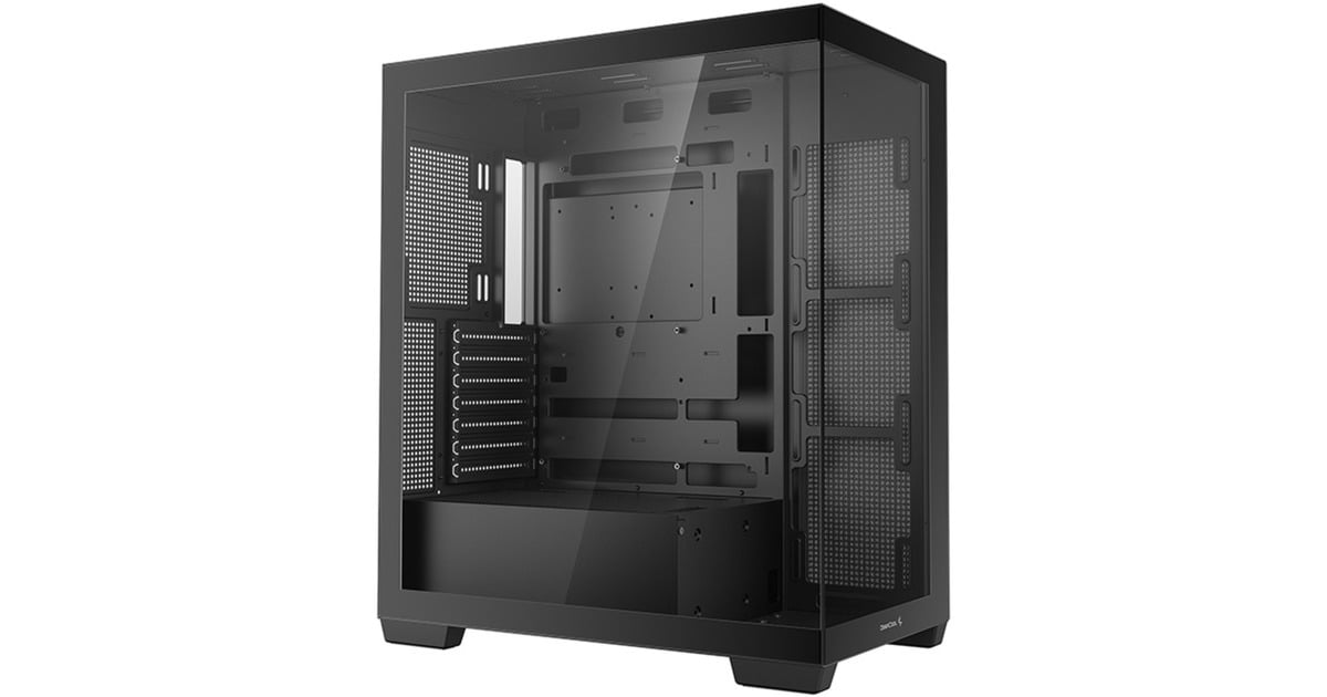DeepCool CG580, Tower-Gehäuse schwarz, Tempered Glass x 2