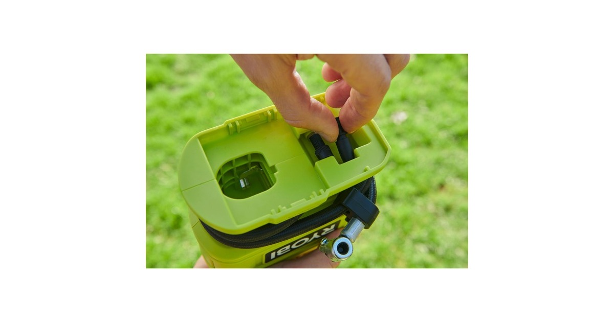Pack RYOBI Compresseur 18V One Plus R18PI-0-1 Batterie 2.0Ah - 1 Chargeur rapide