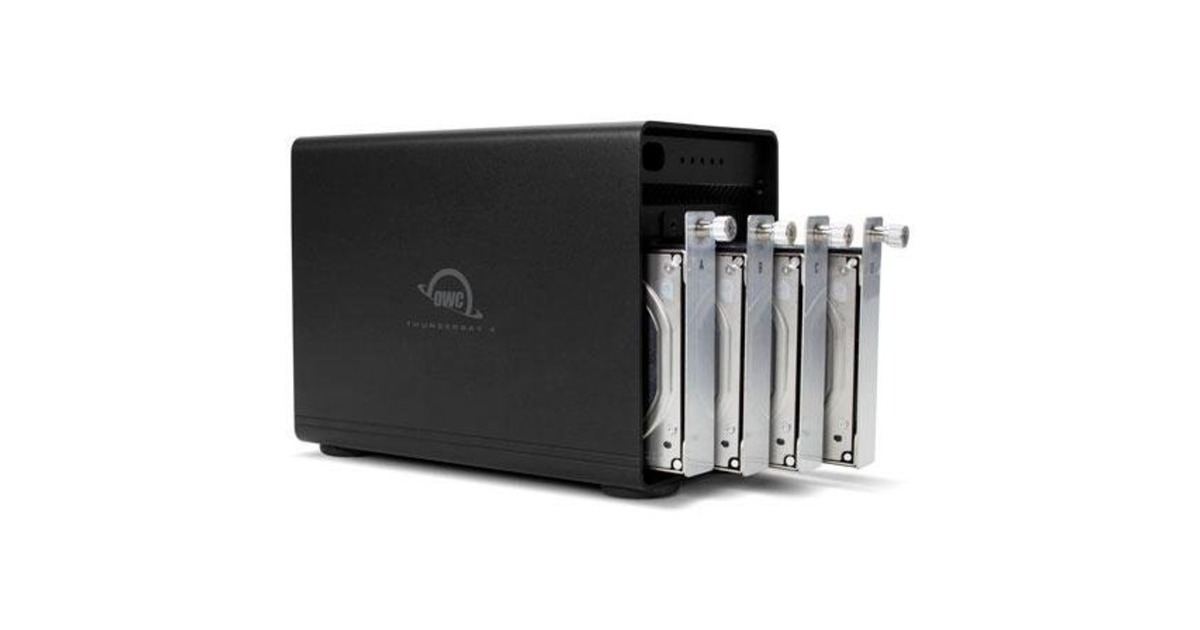 OWC ThunderBay 8 Externes Laufwerksgehäuse – 8-Bay, Thunderbolt 3, Bis 2586 MB/s, Schwarz, Für Mac & Windows