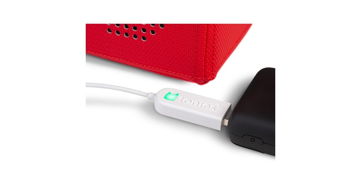 Toniebox Station De Charge 9V USB - Câble Original Pour Haut-Parleur Stéréo (Blanc)