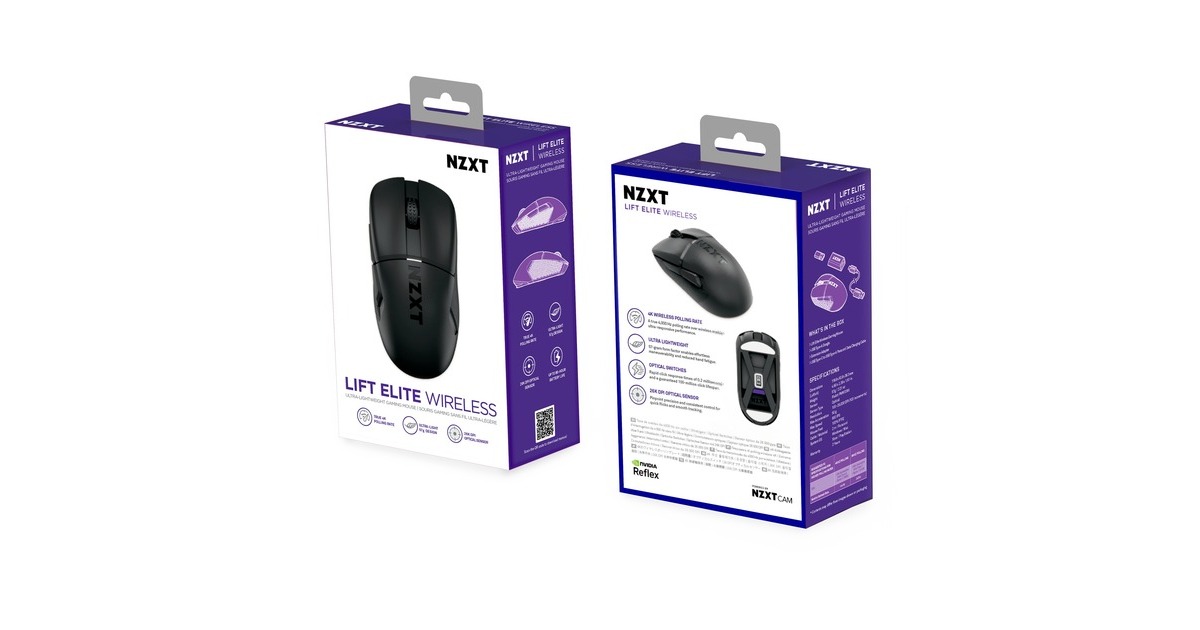NZXT Gamingmaus Lift Elite Wireless – Ultraleicht Produktbild-Vorschau 5