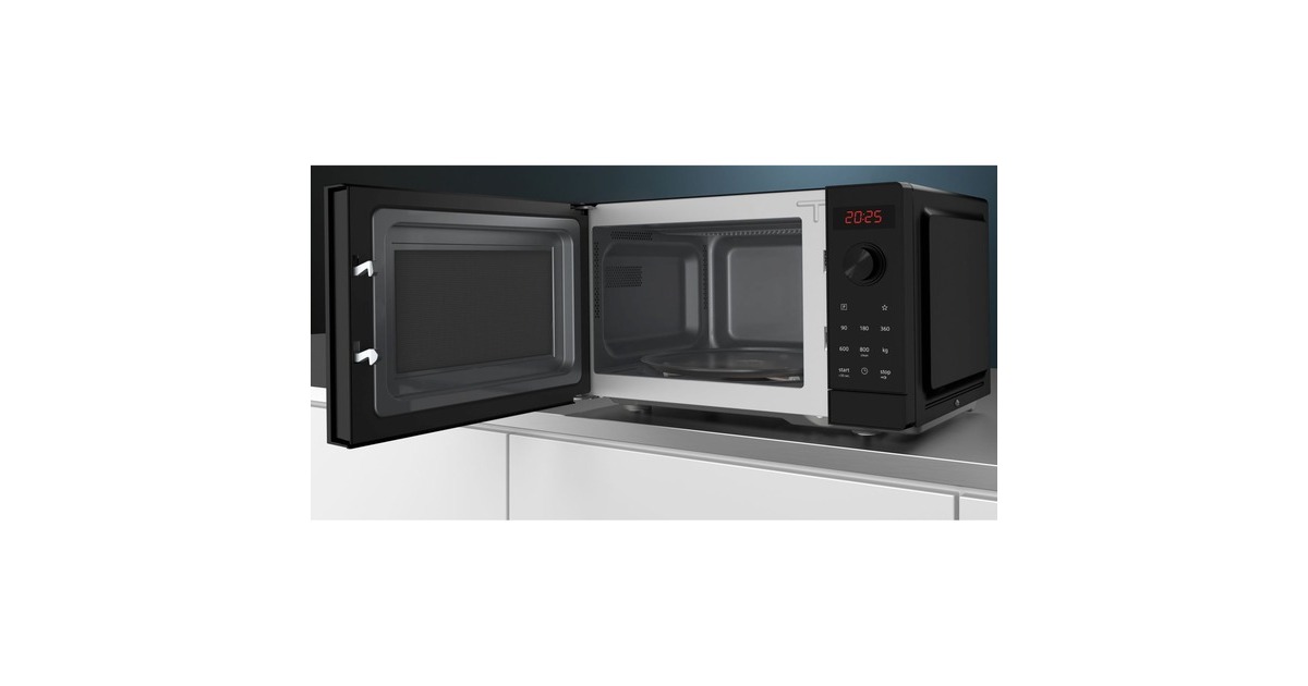 Forno A Microonde Siemens IQ300 20L - 800W, Piatto 27cm, 7 Programmi Auto, Nero