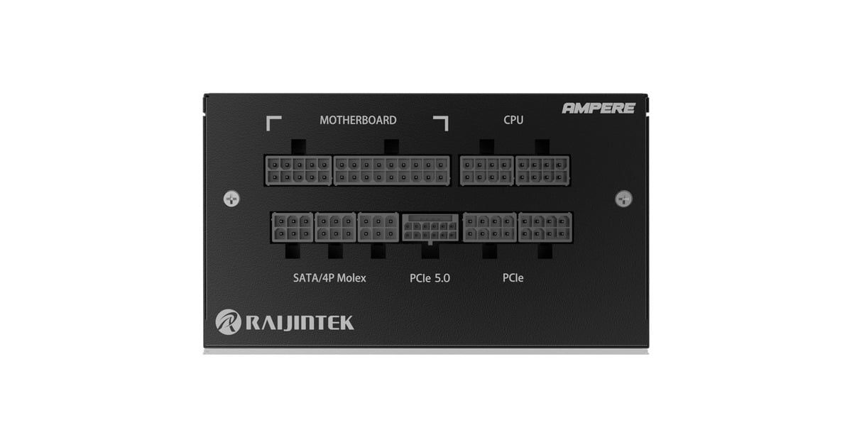 RAIJINTEK AMPERE 1200 BLACK, PC-Netzteil schwarz, 1200 Watt