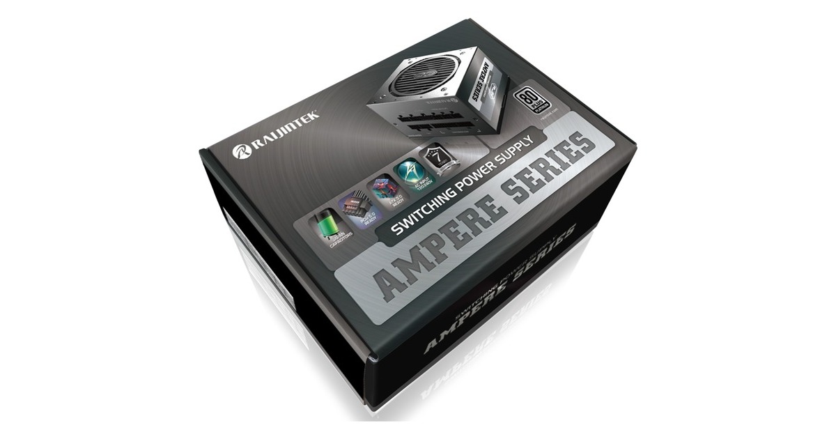 RAIJINTEK AMPERE 1200 BLACK, PC-Netzteil schwarz, 1200 Watt