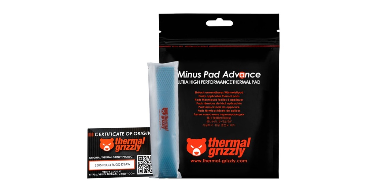 Thermal Grizzly Minus Pad High Compression - 120 x 100 x 3,0 mm, 2 St?ck