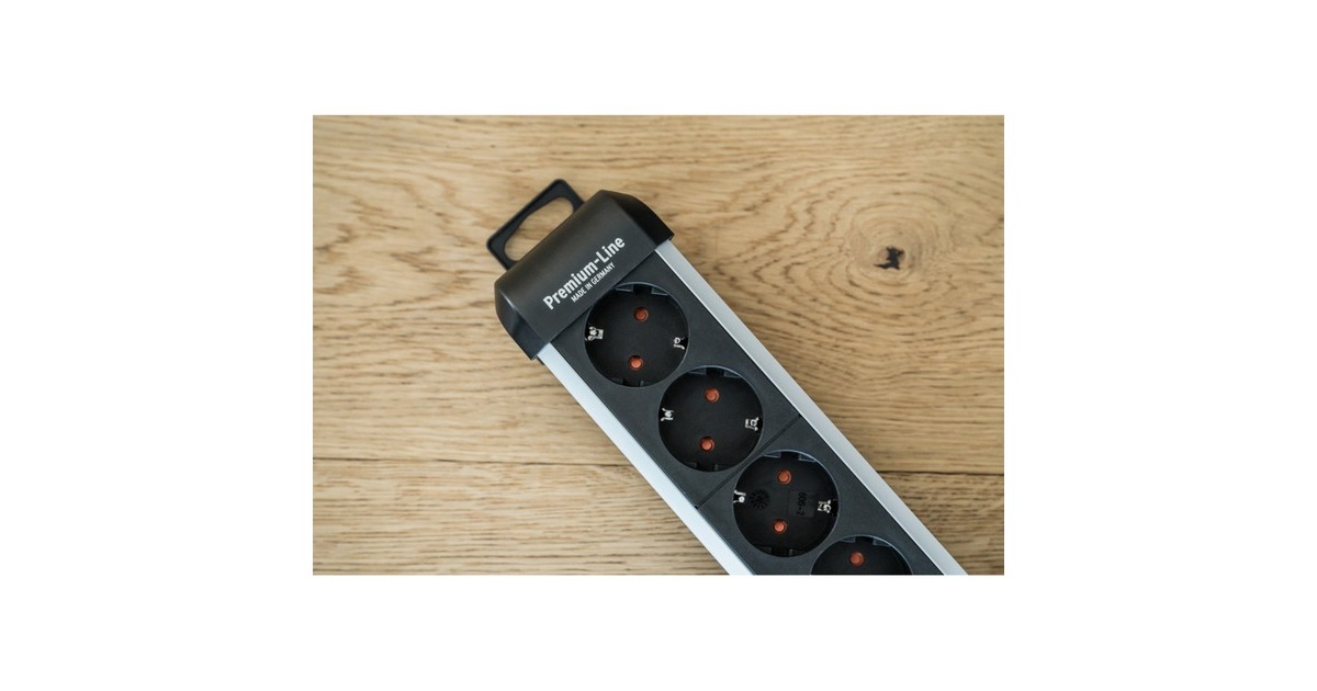 Brennenstuhl Premium-Protect-Line Steckdosenleiste 6-fach schwarz 
