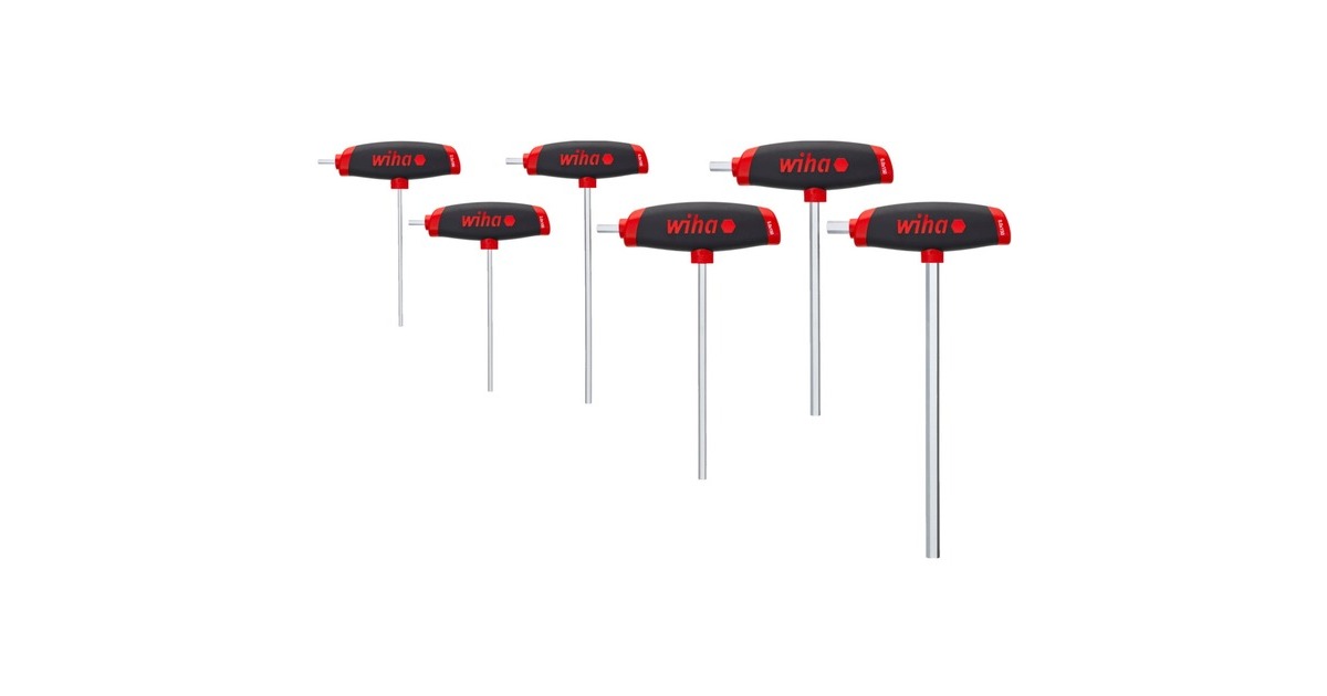 Wiha Stiftschlüssel-Set Innensechskant, mit Quergriff ComfortGrip 
