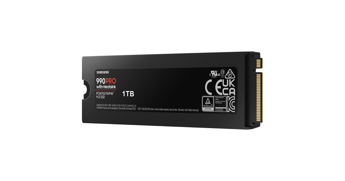 SAMSUNG 990 PRO Heatsink 1 TB, SSD PCIe 4.0 x4, NVMe 2, M.2 2280 