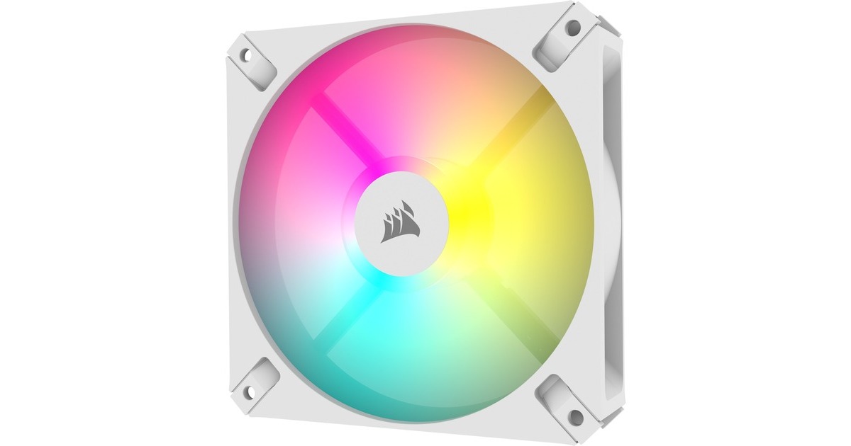 Corsair iCUE AR120 Digital RGB 120-mm-PWM, Gehäuselüfter weiß ...