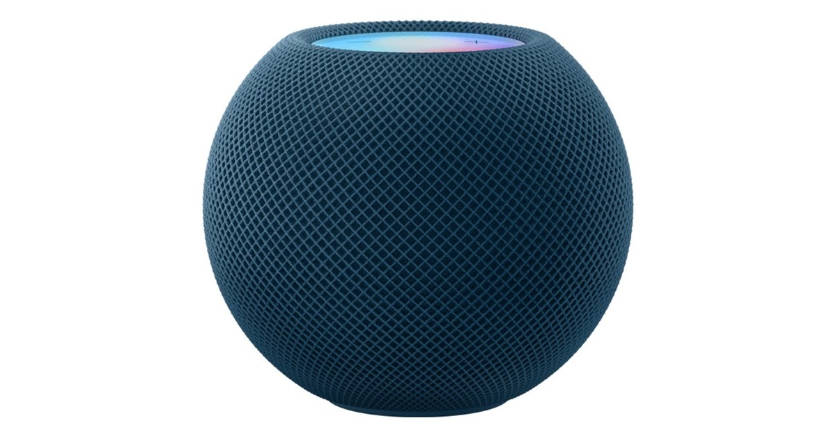 WLAN, Apple HomePod Siri mini, Lautsprecher blau, Bluetooth,