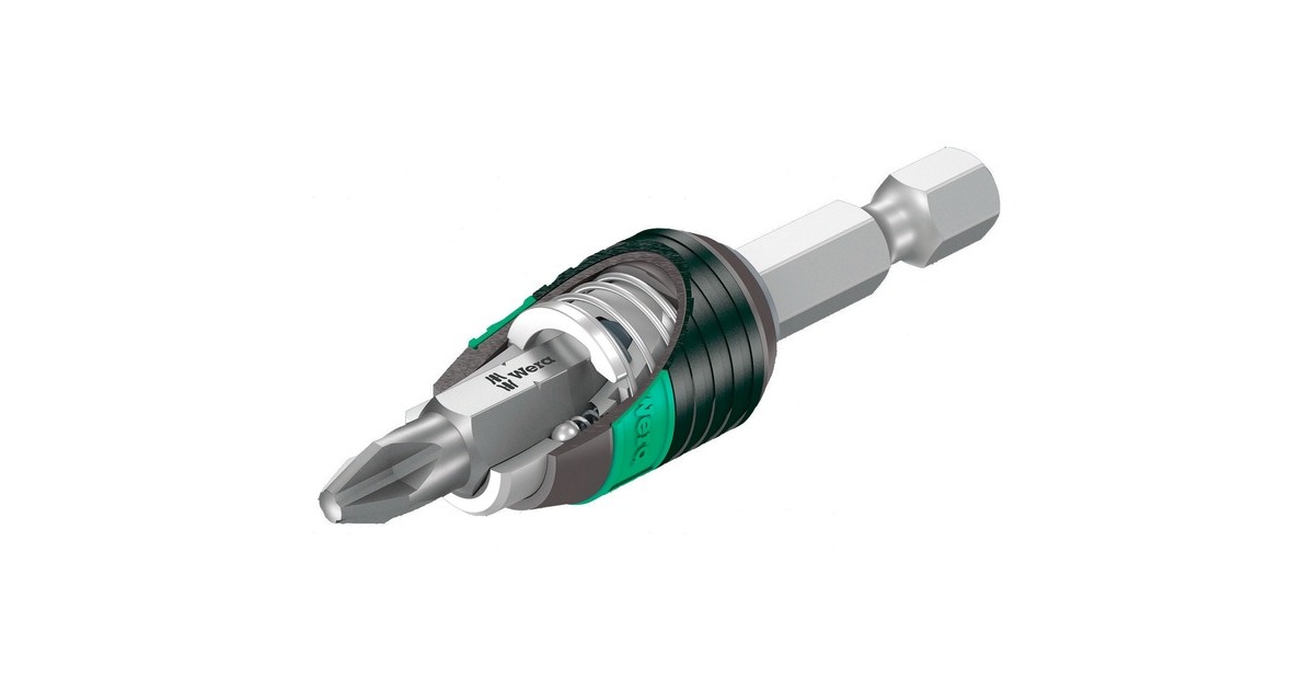 Wera 844/7 Gewindebohrer-Bit-Satz, Gewinde-Reparatur schwarz/grün 