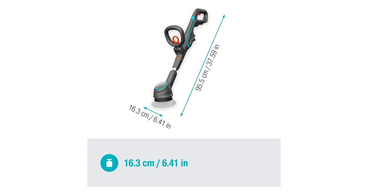 GARDENA Akku-Multi-Reiniger AquaBrush Compact 18V P4A solo 