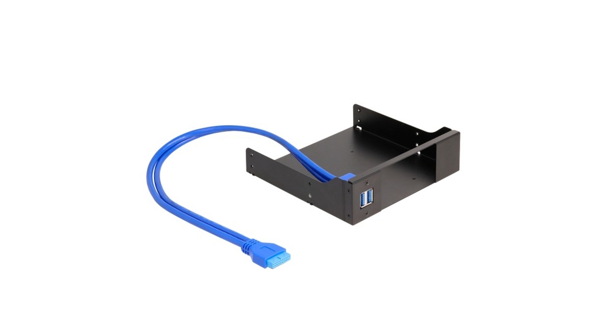 DeLOCK 5.25″ Metall Einbaurahmen für Slim Bay Wechselrahmen