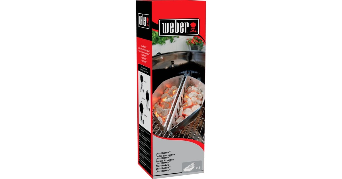 Weber Char Basket 7403 Kohlekorb silber 2er Set