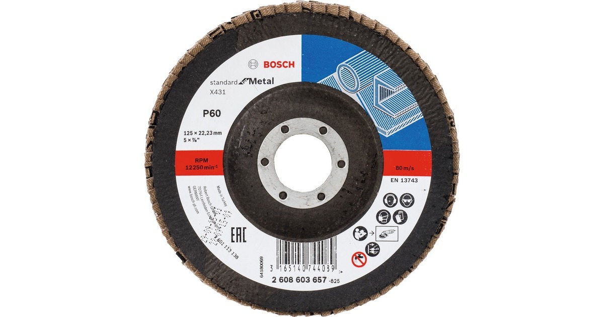 Bosch Professional Fächerschleifscheibe X431 Standard for Metal, Ø 