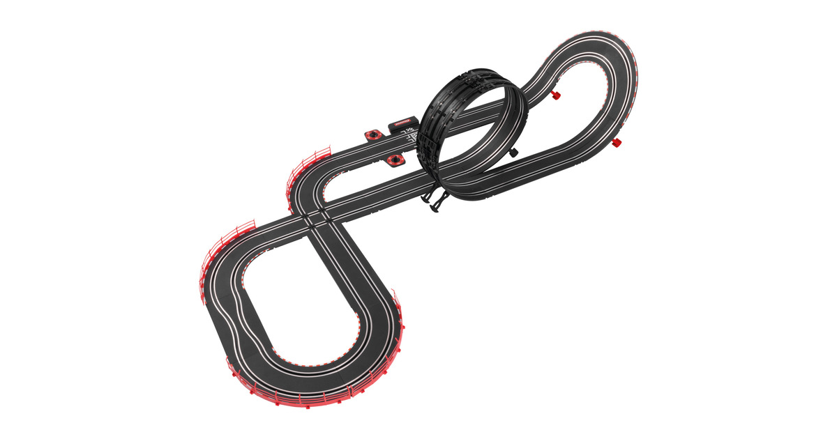 Carrera Zone De Tuning – Circuit De Course 5,3 M – Hypercars 1:43 – Pièces Interchangeables – Ailes Et Jantes – Jeu De Slots Pour Enfants