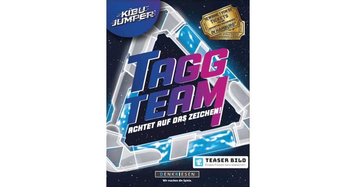 DENKRIESEN KIBU Jumper Tagg Team – Schnelles Teamspiel Mit Geheimen Zeichen, Für 4–6 Spieler Ab 8 Jahren, Perfekt Für Gruppen & Spieleabende