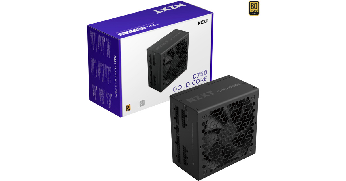 NZXT C750 80 PLUS GoldGOLD SFX PC電源ユニット NZXT C750 Gold - PA-7G1BB-EU - 750 Watt Netzteil - 80 Plus Gold