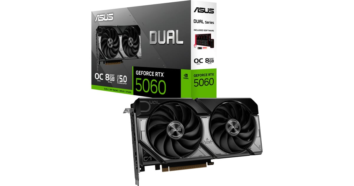 ASUS Dual GeForce RTX 5060 Ti OC 8GB