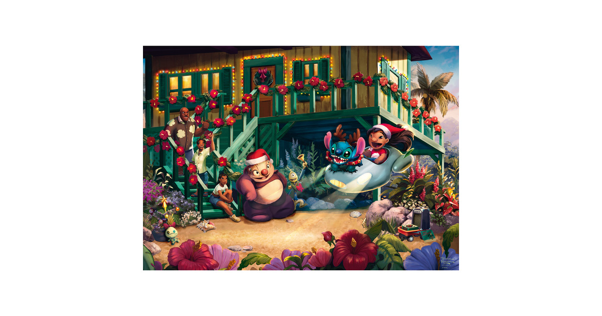 Schmidt Spiele Thomas Kinkade Studios: Disney - Lilo and Stitch Aloha ...