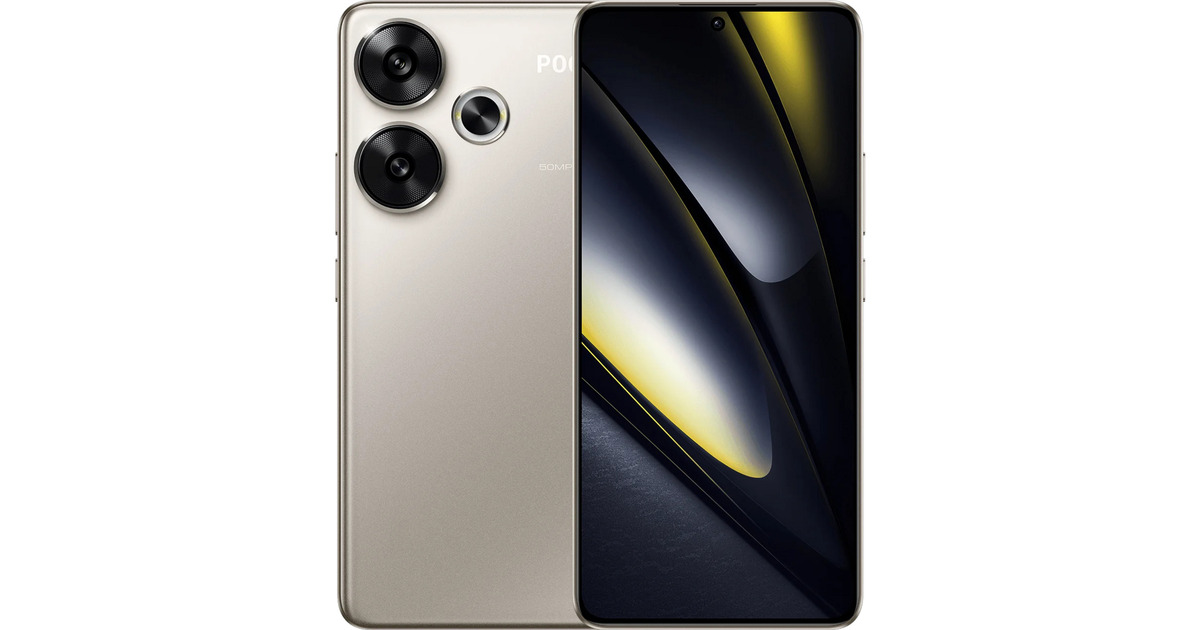 Xiaomi POCO F6 256GB, Handy titanium, 5G, 8 GB RAM, 8 GB