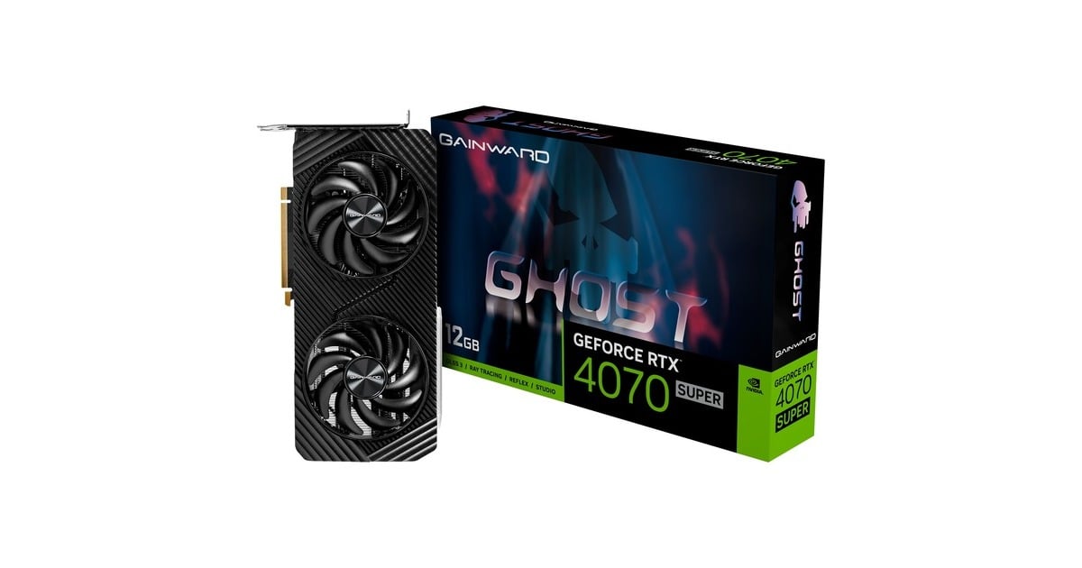 Gainward GeForce RTX 4070 SUPER Ghost, Grafikkarte DLSS 3, 3x 