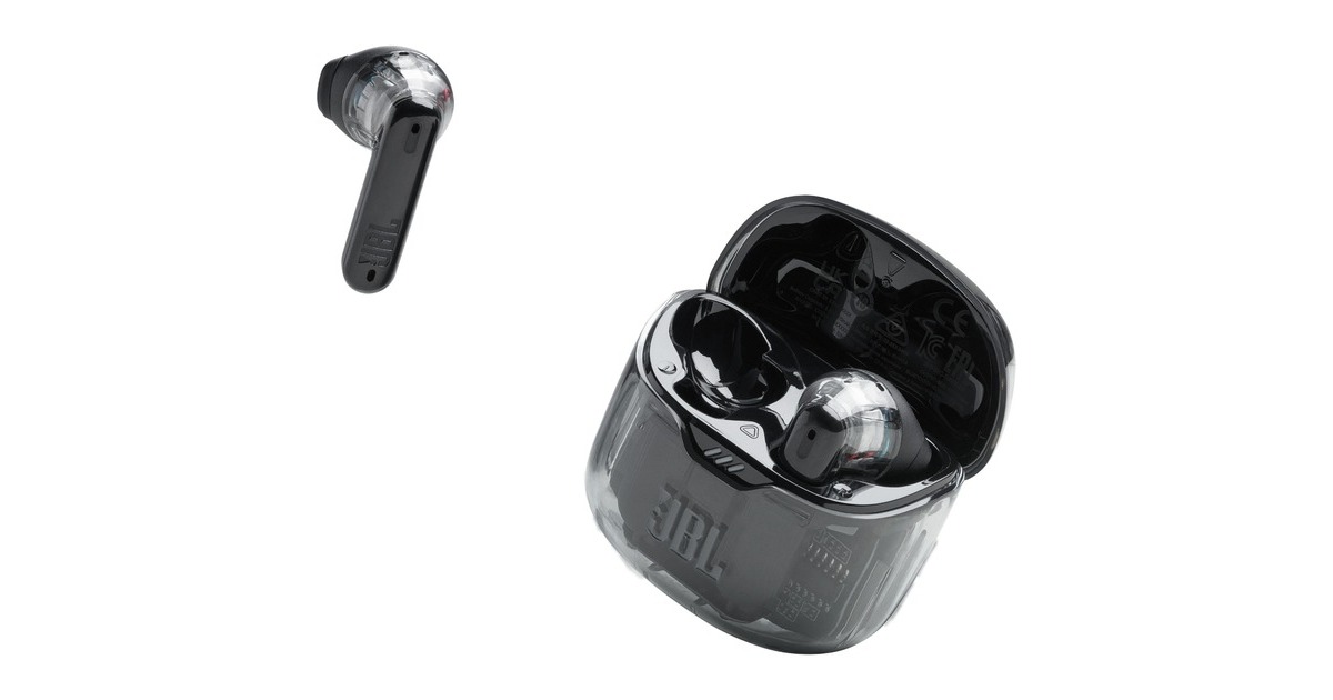 JBL Tune Flex Ghost Edition, Kopfhörer schiefer/transparent, USB-C 