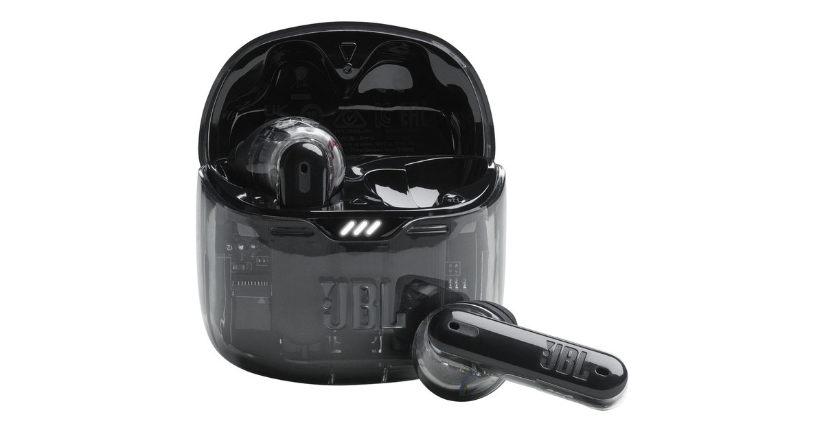 JBL Tune Flex Ghost Edition, Kopfhörer schiefer/transparent, USB-C 