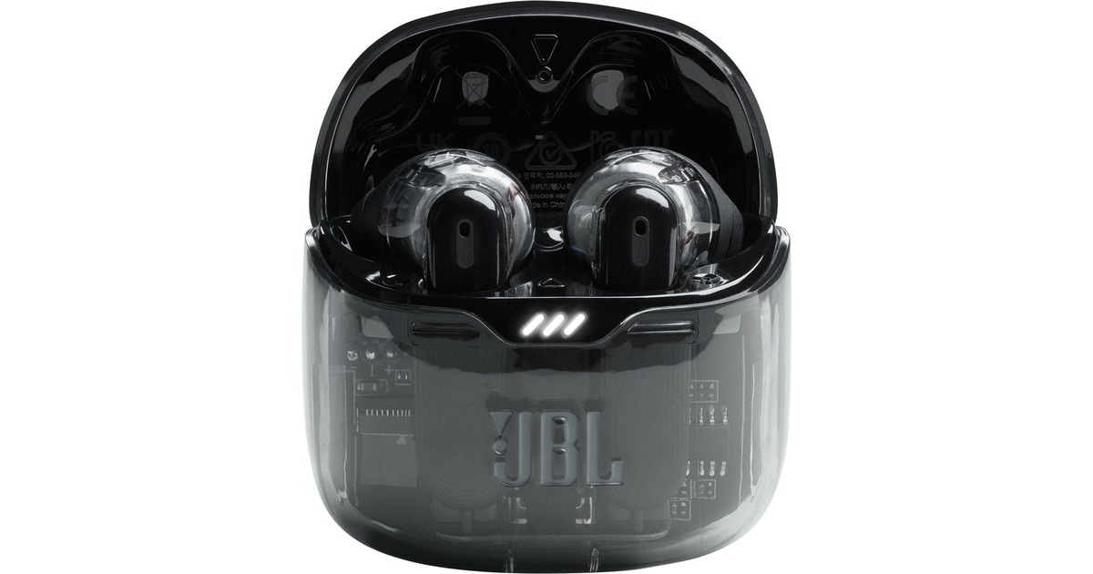 JBL Tune Flex Ghost Edition, Kopfhörer schiefer/transparent, USB-C 