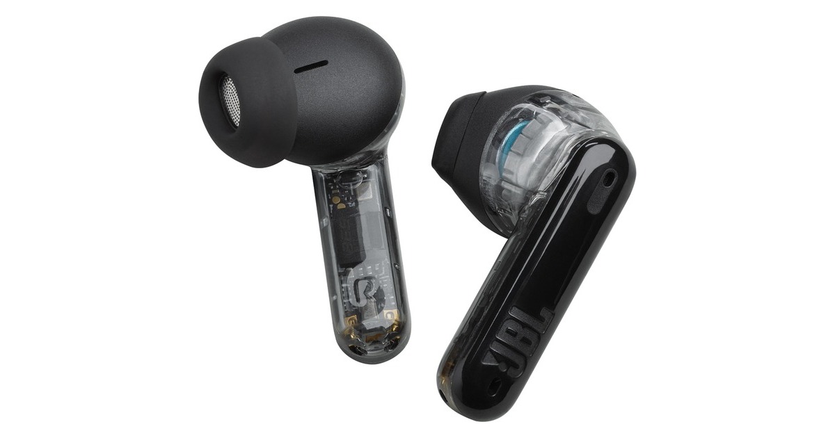 JBL Tune Flex Ghost Edition, Kopfhörer schiefer/transparent, USB-C 
