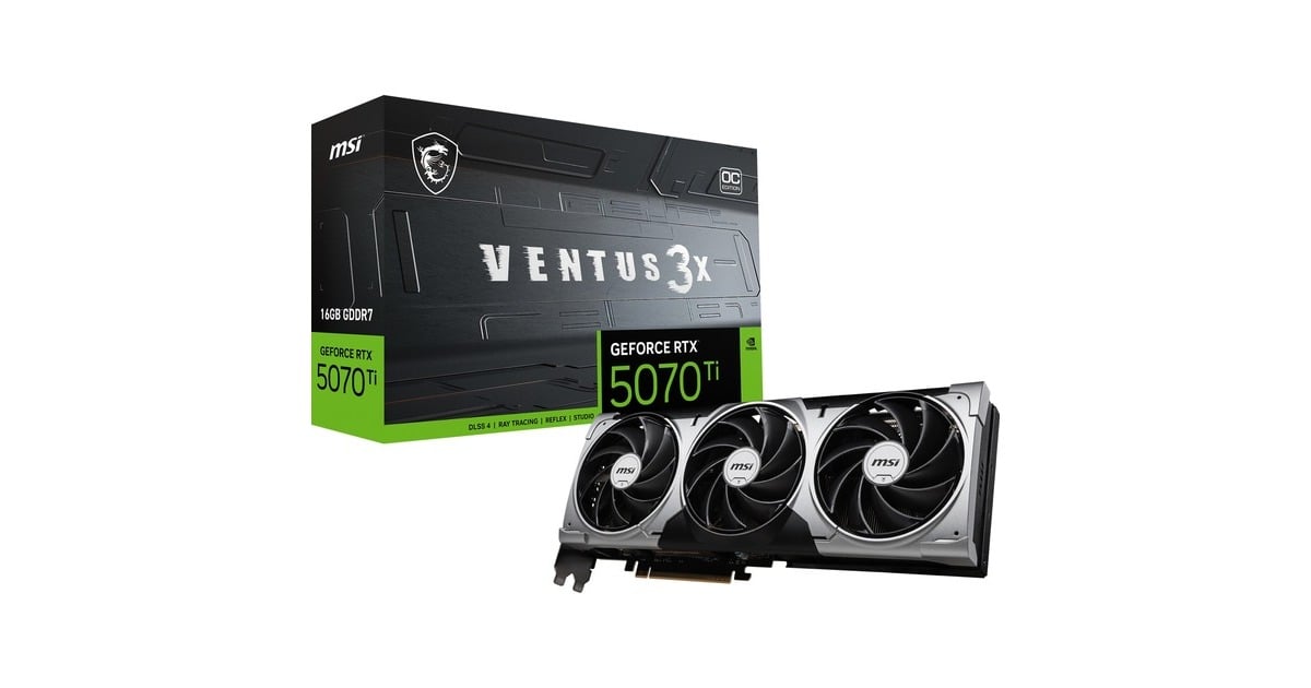 MSI Ventus 3X OC GeForce RTX 5070 Ti