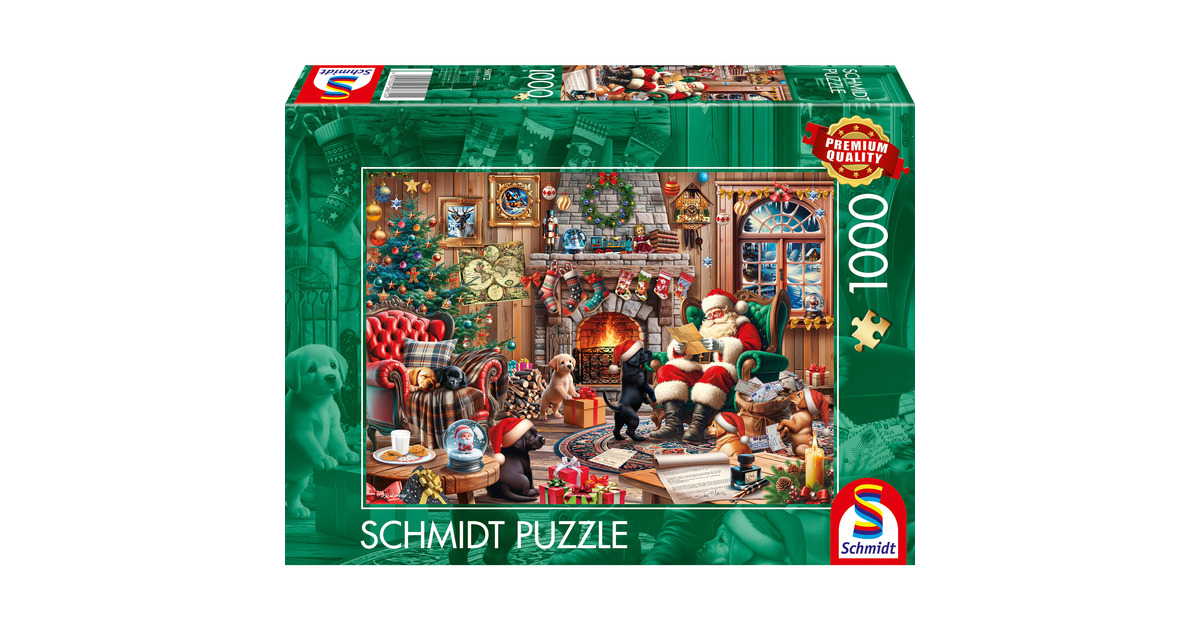 Schmidt Spiele 1000 Teile Puzzle 'Gemütliche Weihnachten' | Premium Qualität 69,3x49,3cm