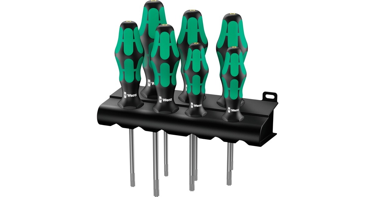 Wera 367/7 TORX HF Schraubendrehersatz Kraftform Plus + Rack 
