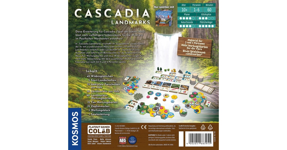 Cascadia Rolling Rivers and Hills How to Play Learn to Play in 13 Minutes! Board