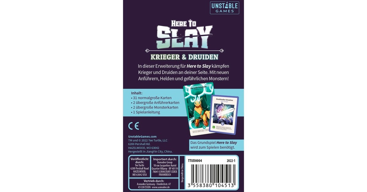 Here to Slay - Druidi e Combattenti Asmodee Italia