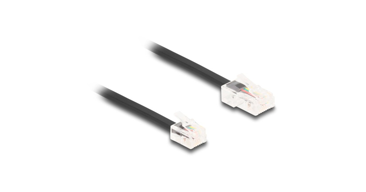 DeLOCK Telefonkabel RJ-45 Stecker > RJ-11 Stecker schwarz, 10 Meter 