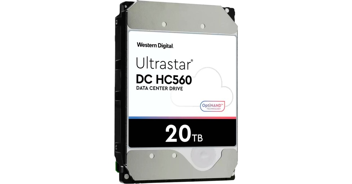WD Ultrastar DC HC560 20 TB, Festplatte SATA 6 Gb/s, 3,5", SE