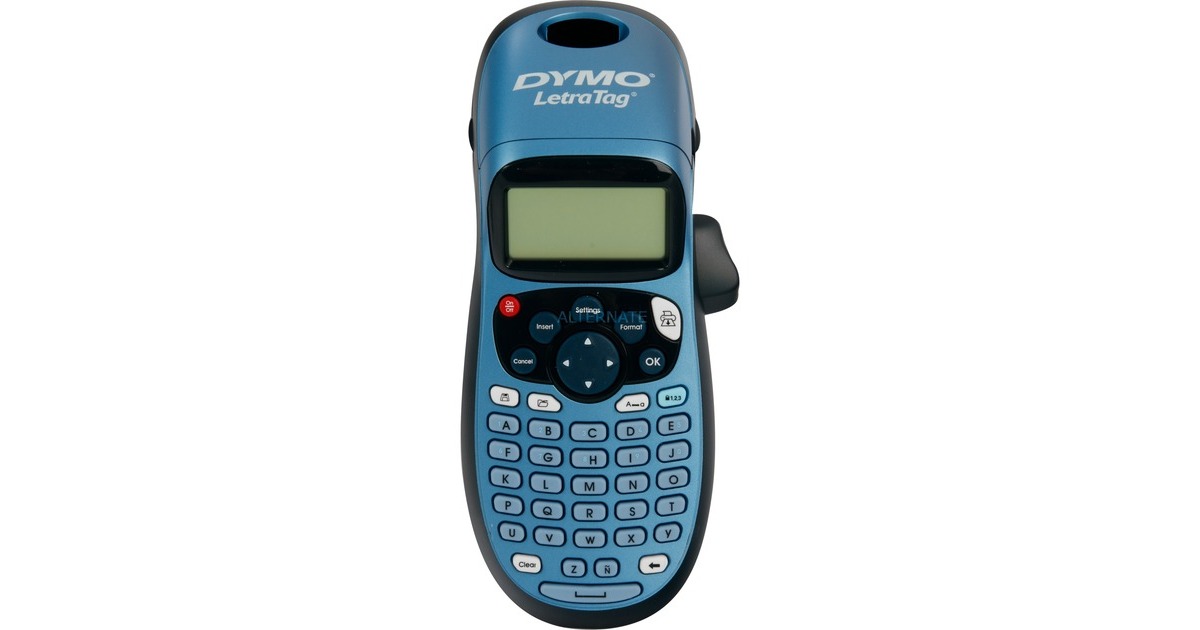 Dymo LetraTag Beschriftungsband 91223 geeignet für LT-100H / LT-100T (Schwarz auf Rot