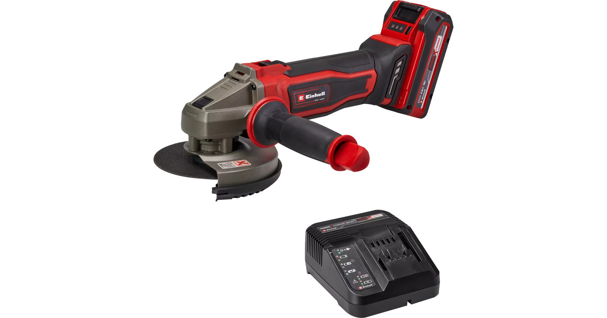 EINHELL Power X-Change Akku-Winkelschleifer TE-AG 18/125-2 Li Kit