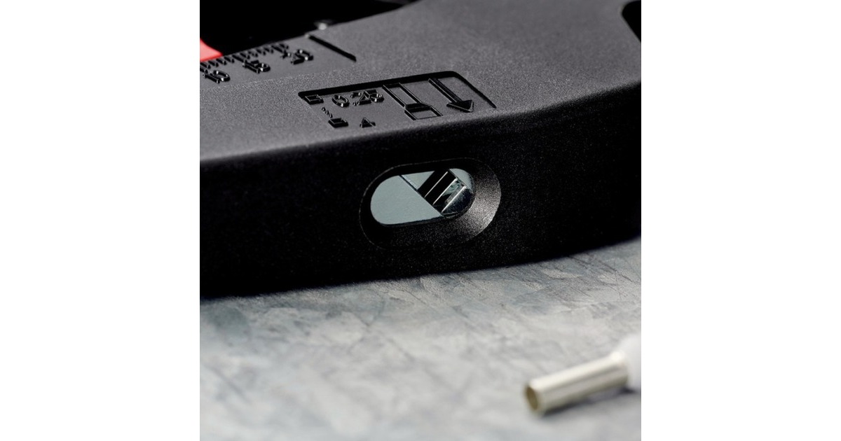 KNIPEX NexStrip Elektriker-Multiwerkzeug, Abisolier-Zange schwarz/rot