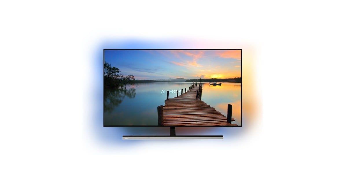 cm grau, 120Hz (48 2.1, OLED-Fernseher Zoll), Philips Panel HDMI UltraHD/4K, 48OLED807/12, 121 Ambilight,