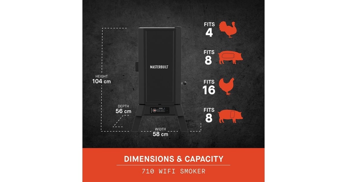 Masterbuilt 710 Wifi Digital Electric Smoker schwarz, WiFiSteuerung