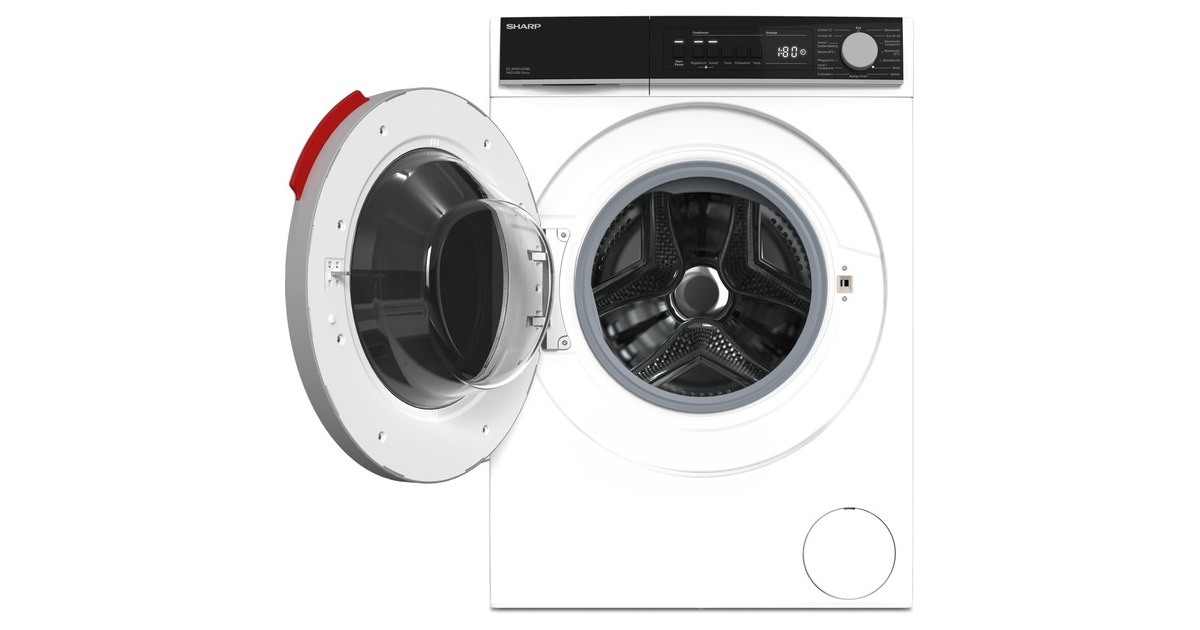 SHARP ES-NFB914CWA-DE, Waschmaschine weiß/schwarz, Advanced Inverter Motor