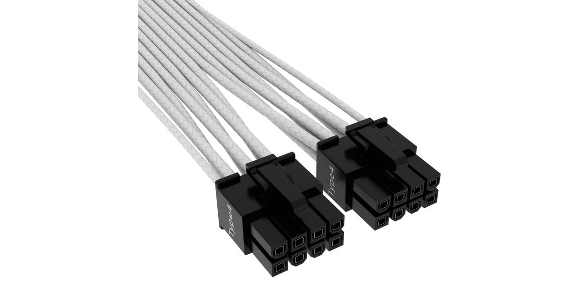 Corsair 600W PCIe 5.0 Netzteil-Kabel – 12VHPWR Für Grafikkarten, Mit Mesh-Paracord, Typ-4 Kompatibel