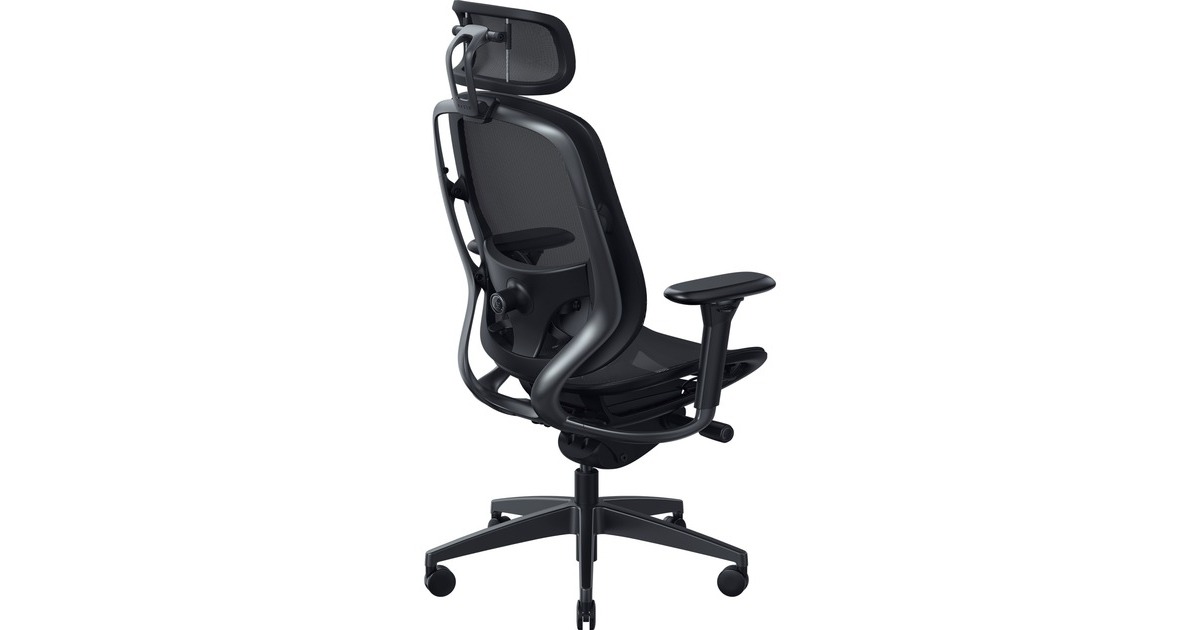 Razer Fujin Pro, Mesh-Gaming-Stuhl schwarz, inkl. 3-D Kopfstütze