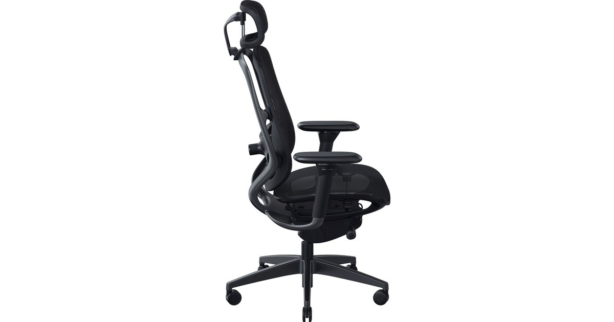 Razer Fujin Pro, Mesh-Gaming-Stuhl schwarz, inkl. 3-D Kopfstütze