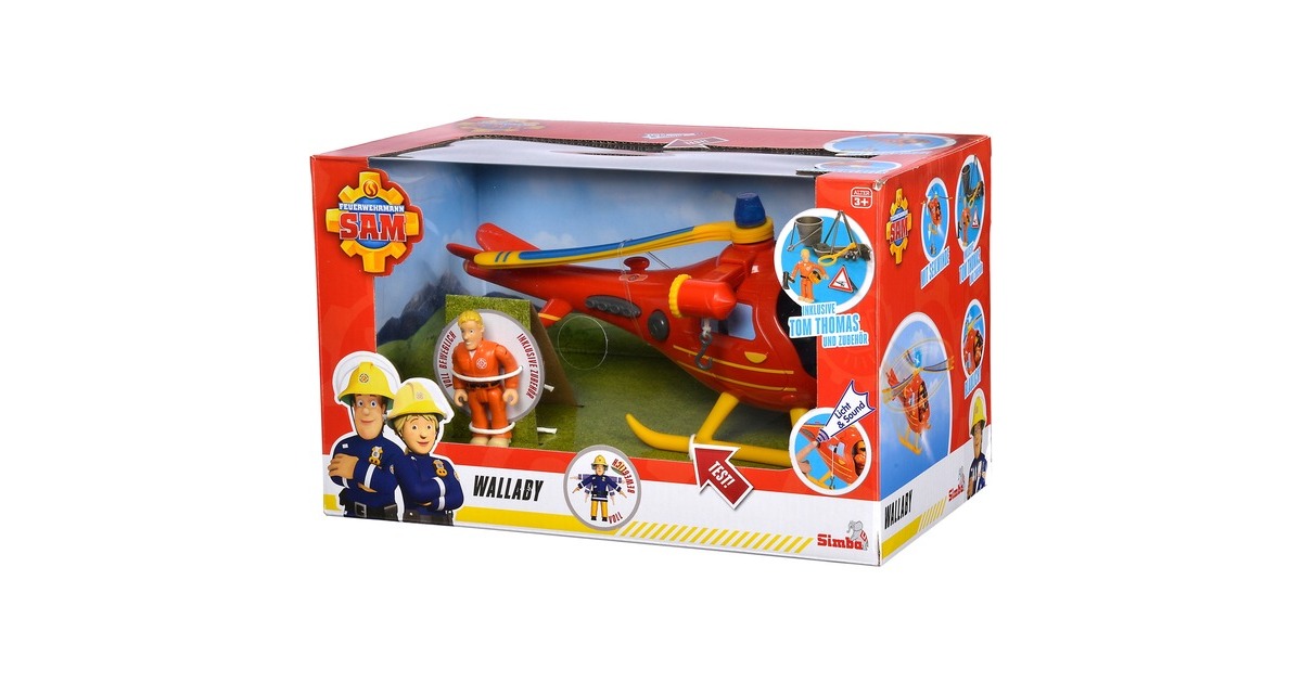 Toyland Feuerwehrmann Sam Helicopter - Spielzeug Fahrzeug Ohne Batterien