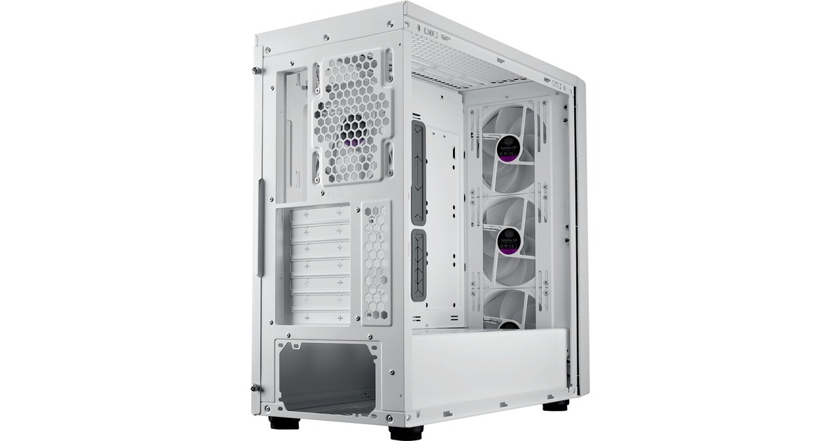 Cooler Master MasterBox 600 , Tower-Gehäuse weiß, Tempered Glass
