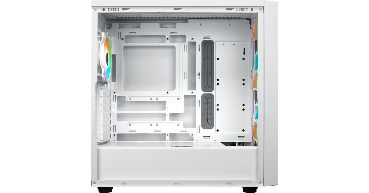 Cooler Master MasterBox 600 , Tower-Gehäuse weiß, Tempered Glass